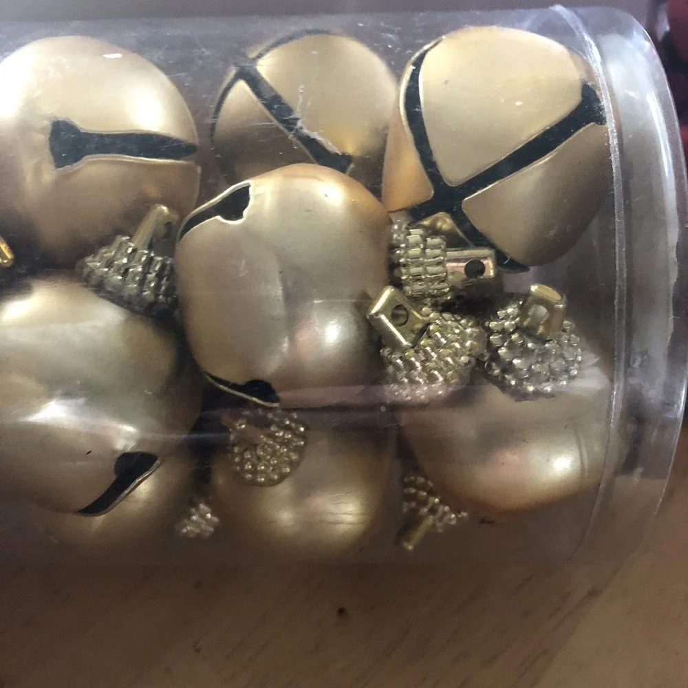 Jingle Bells Trim A Home 40 mm Bell 37 Decorative Bells 18 Red 19 Gold